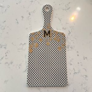 Anthropologie Eliza Tile Monogram Cheese Board